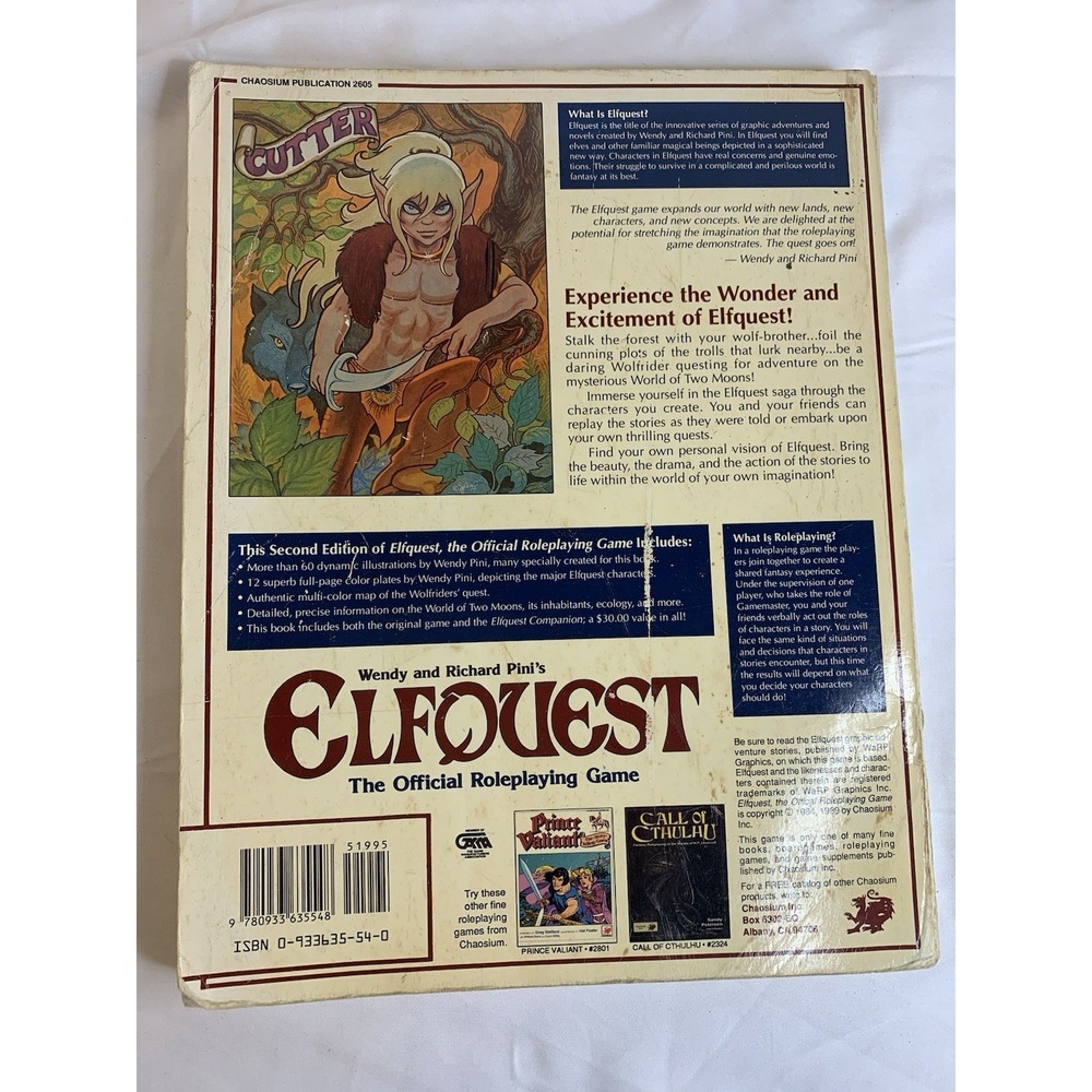 Elfquest The Official Roleplaying Game 2nd Edition 1989, Softcover - Picture 2 of 12